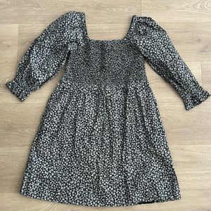 NWT Madewell Ditsy Flower Smocked Babydoll Lucie Dress